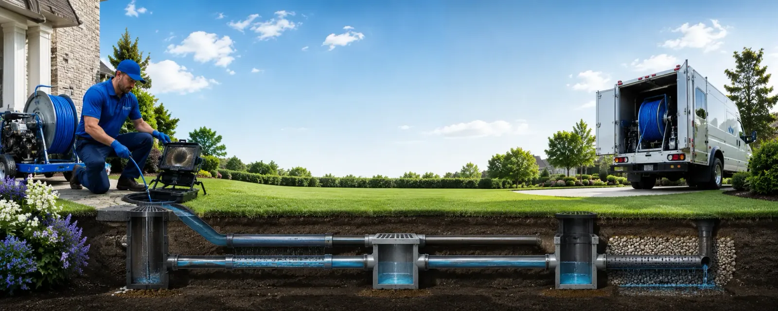 Outdoor drain cleaning information for Hagerhill, KY
